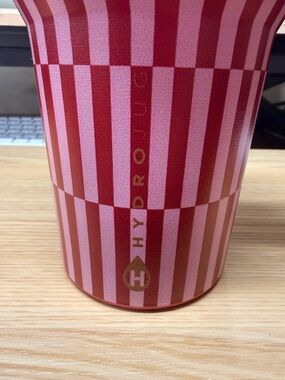 HydroJug Red & Pink Vertical Stripe Tumbler